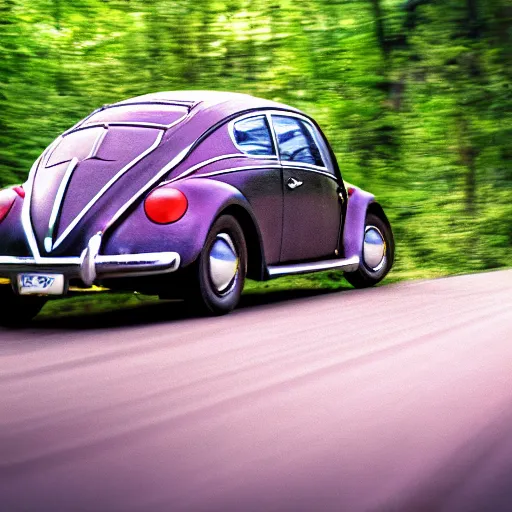 Prompt: promotional scifi - mystery movie scene of a real ladybug that is a hybrid with a ( volkswagen beatle ) hybrid, flying down a dusty back - road in smokey mountains tennessee. cinematic, 4 k, imax, 7 0 mm, muted dramtic color, hdr