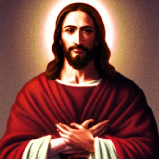 Image similar to Jesus Christ as the president, dynamic lighting, +++ dynamic pose, high resolution, 8k