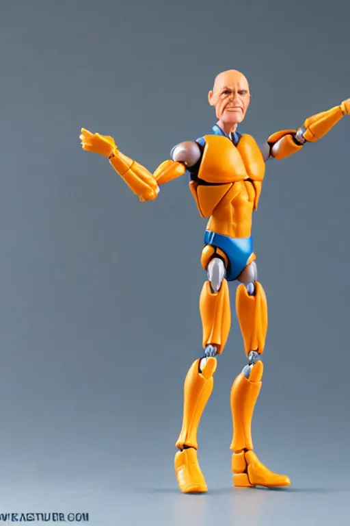 Image similar to product photo of kenner action figure, 5 points of articulation, sci fi, superhero, perfect human proportions, t - pose, studio lighting