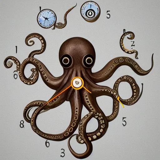 Image similar to octopus clock