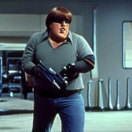Image similar to film still of peter griffin in terminator ( 1 9 7 7 ), 4 k, hd