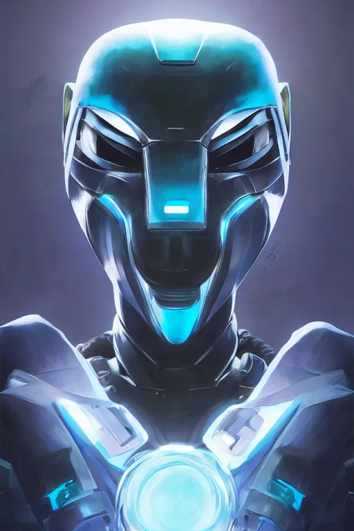 Image similar to epic mask helmet robot ninja portrait stylized as fornite style game design fanart by concept artist gervasio canda, behance hd by jesper ejsing, by rhads, makoto shinkai and lois van baarle, ilya kuvshinov, rossdraws global illumination radiating a glowing aura global illumination ray tracing hdr render in unreal engine 5