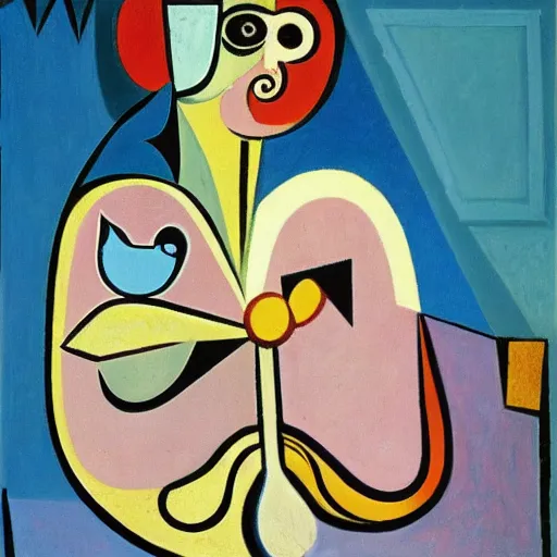 Prompt: twitter, by pablo picasso