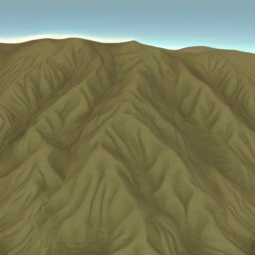 Prompt: “render of hills”