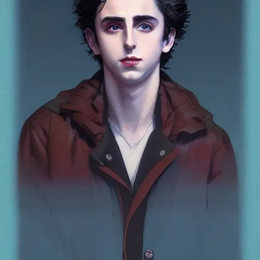 Prompt: platinum blonde timothee chalamet, realistic shaded perfect face, fine details. anime. realistic shaded lighting poster by ilya kuvshinov katsuhiro otomo ghost - in - the - shell, magali villeneuve, artgerm, jeremy lipkin and michael garmash and rob rey