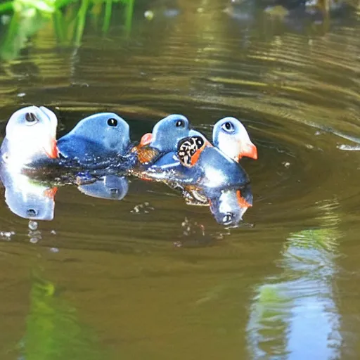 Image similar to “cute dukes on pond”