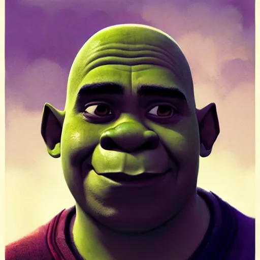 Image similar to shrek as barack obama, highly detailed, digital painting, artstation, concept art, sharp focus, illustration, art by greg rutkowski and alphonse mucha