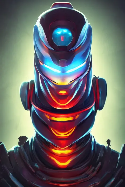 Image similar to epic mask helmet robot ninja portrait stylized as fornite style game design fanart by concept artist gervasio canda, behance hd by jesper ejsing, by rhads, makoto shinkai and lois van baarle, ilya kuvshinov, rossdraws global illumination radiating a glowing aura global illumination ray tracing hdr render in unreal engine 5