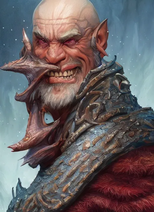 Image similar to ugly male, ultra detailed fantasy, dndbeyond, bright, colourful, realistic, dnd character portrait, full body, pathfinder, pinterest, art by ralph horsley, dnd, rpg, lotr game design fanart by concept art, behance hd, artstation, deviantart, hdr render in unreal engine 5