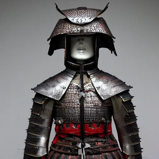 Image similar to highly detailed female armor , in Japan style , samurai