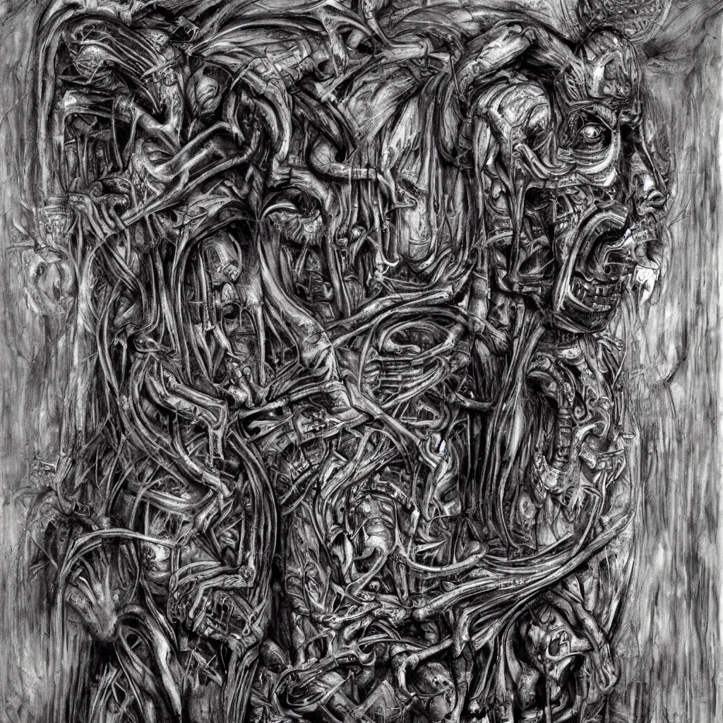 Image similar to subconscious psyche by giger