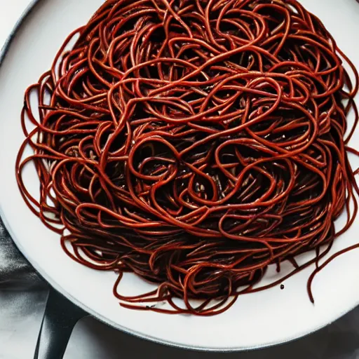 Image similar to black spaghetti pasta