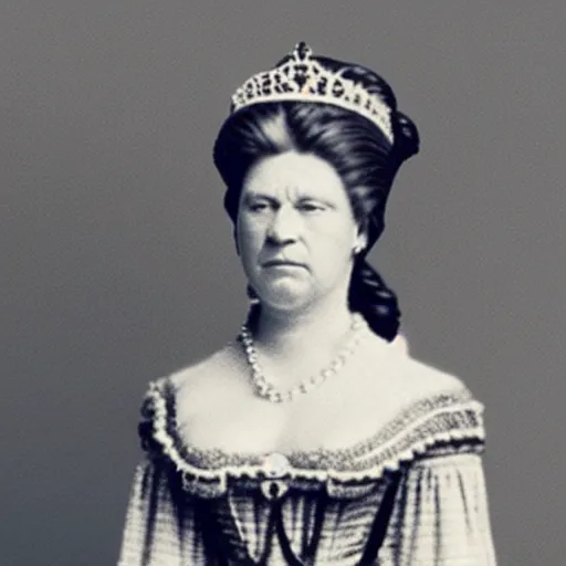 Image similar to photo of a 3 1 year old german queen, circa 1 8 6 5