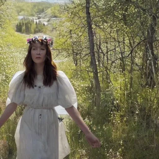 Image similar to film still of mary elizabeth winstead in midsommar 2 ( 2 0 2 4 )