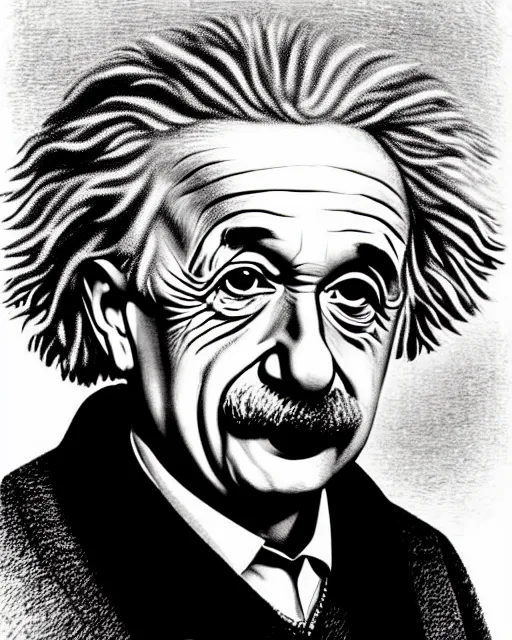 Image similar to albert einstein portrait by m. c. escher