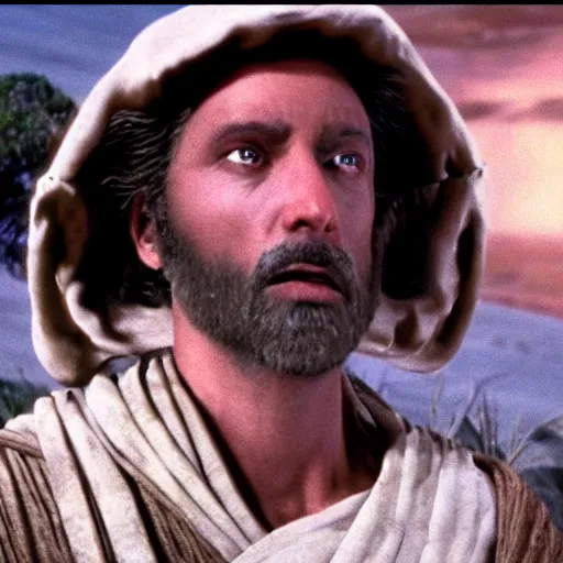 Prompt: a film still of abel ( from the bible ) in star wars 1 9 7 7, realistic, photorealistic