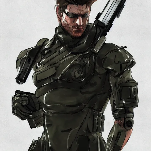 Prompt: a soldier in the style of metal gear in the style of metal gear rising trending on artstation deviantart pinterest detailed realistic hd 8 k high resolution