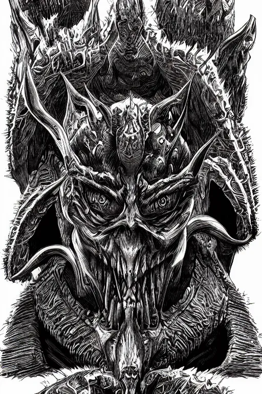 Prompt: goblin, symmetrical, highly detailed, digital art, sharp focus, trending on art station, kentaro miura manga art style