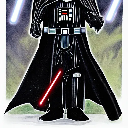 Image similar to darth vader by neil gaiman