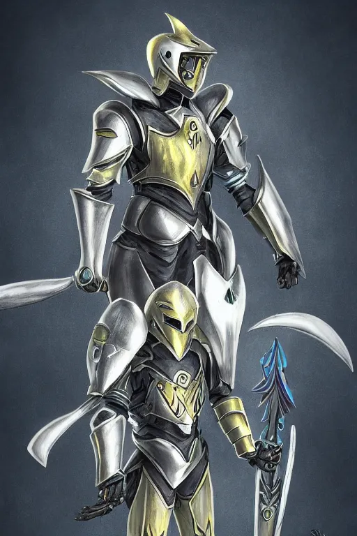 Image similar to helmet armor guardian destiny in witch queen illumination ray tracing hdr fanart arstation by sung choi robot ninja mask and eric pfeiffer and gabriel garza and casper konefal