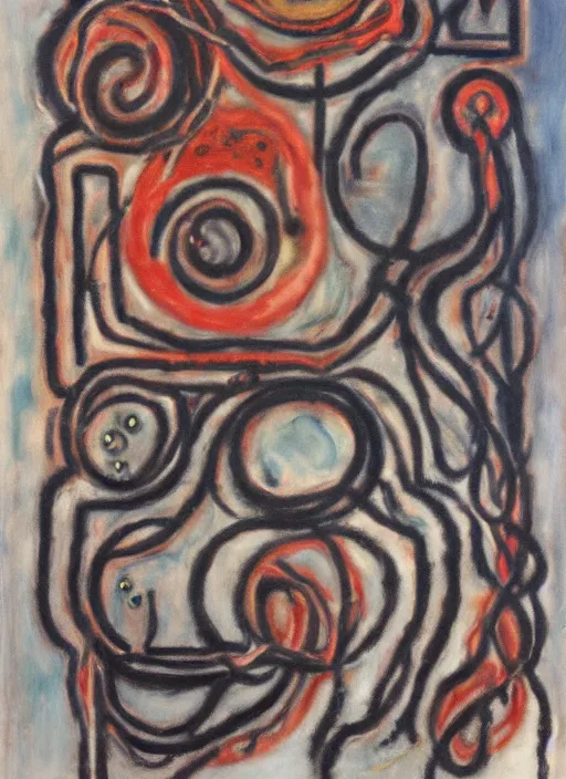 Image similar to biomechanical talisman of summoning yog - sothoth by maggi mcdonald, mark rothko, sabina klein