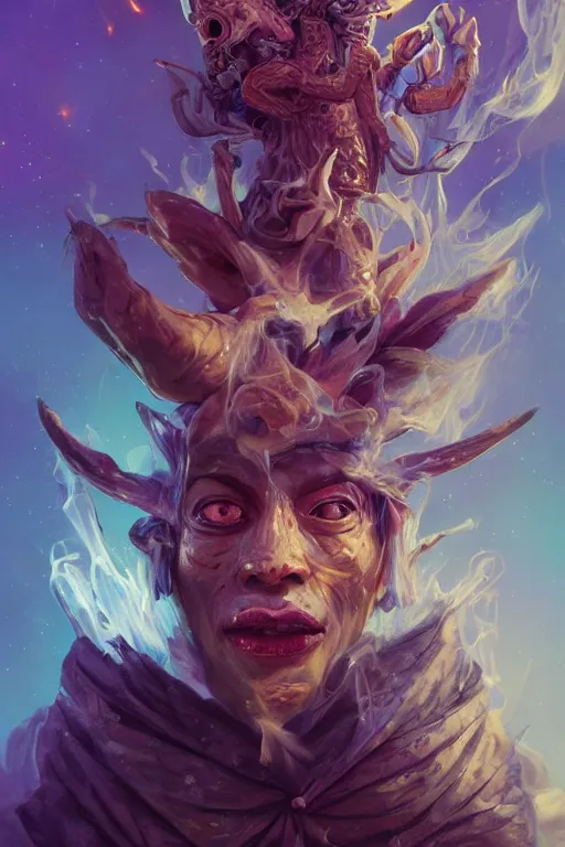 Image similar to the look of picachu, necromancer, witch - doctor covered with ice exploding into fire, full of wrinkles and imperfections, electricity highly detailed, high contrast, light reflection, trippy, nebula, trending on artstation by artgem, by peter mohrbacher, by wlop, by ruan jia