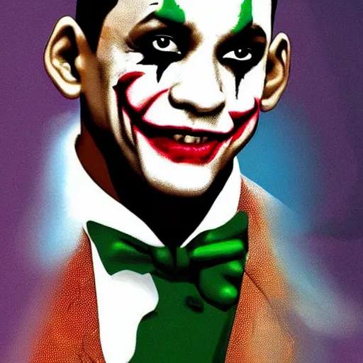 Image similar to Will Smith as the Joker