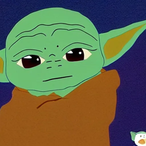 Prompt: baby yoda as a southpark character