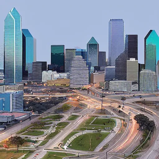 Prompt: dallas texas in the year 2 0 4 0