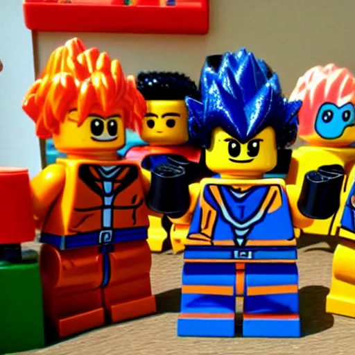 Image similar to Lego Dragon Ball Z