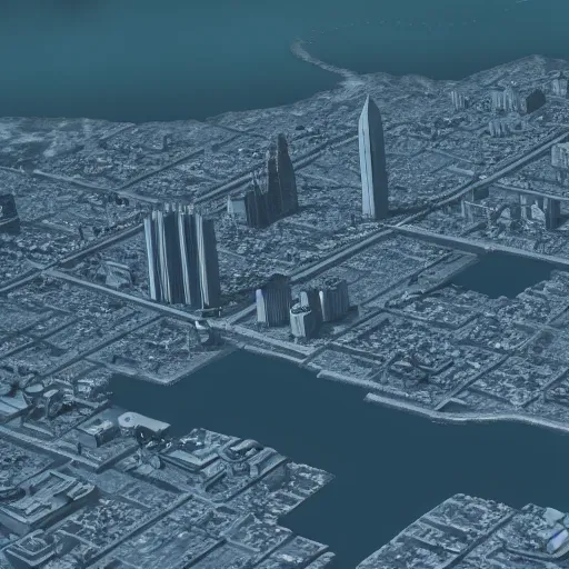 Image similar to 1 9 5 0 s city at the bottom of the ocean realistic, underwater, 8 k