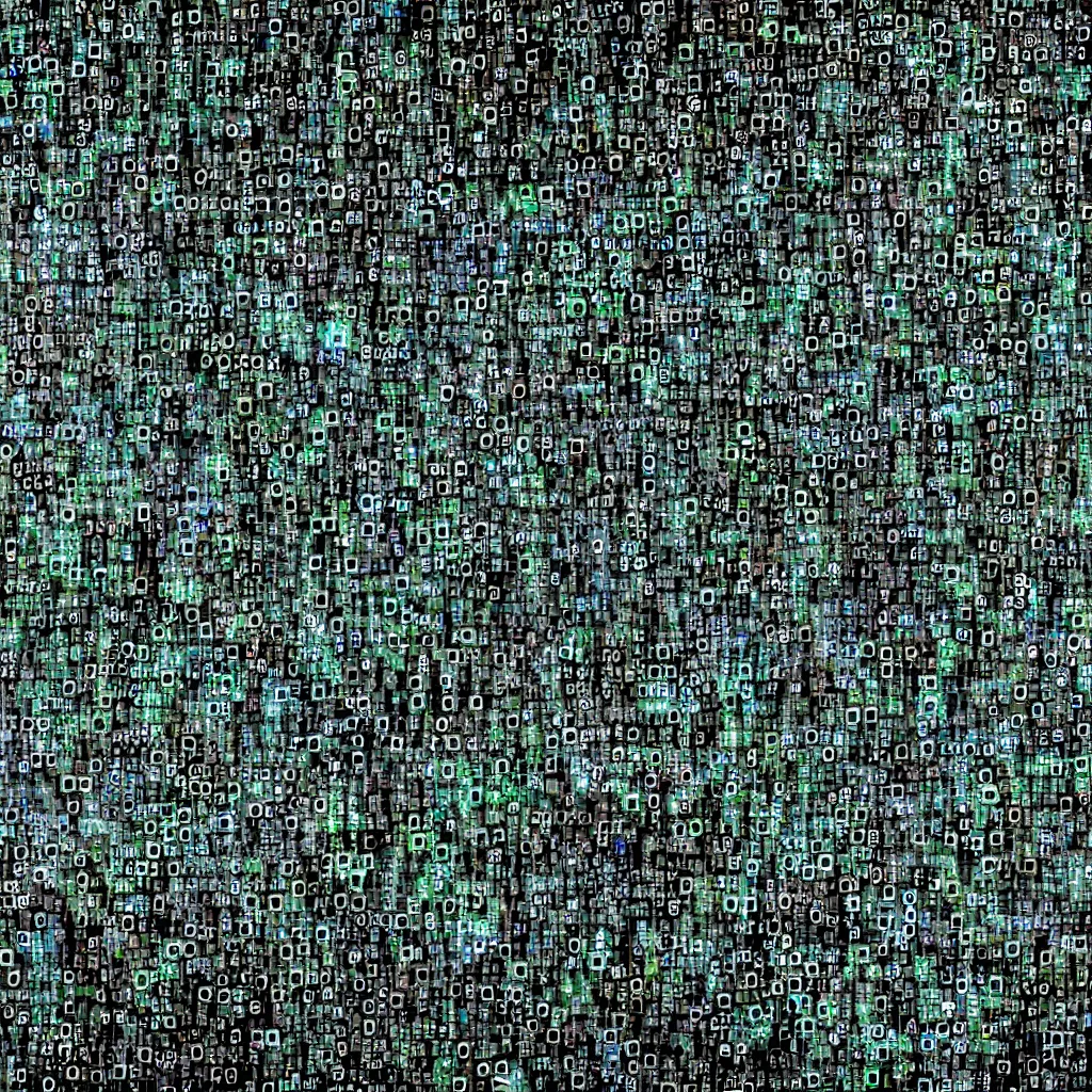 Prompt: humanity after realizing existence is runned by computers on a matrix