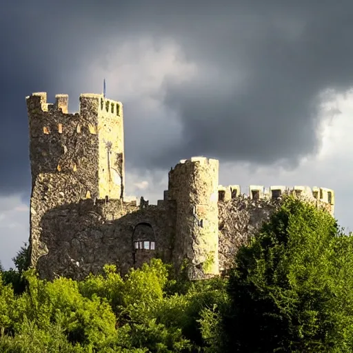 Image similar to Castle made of clouds