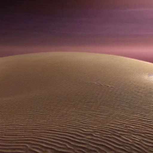 Image similar to photorealistic dune (frank herbert) setting