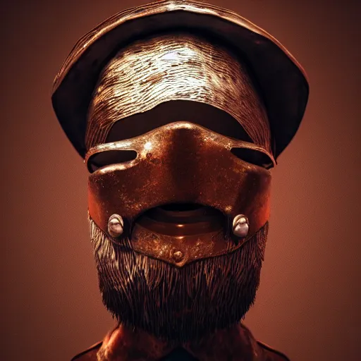 Image similar to ned kelly as a metal kettle, award winning creature portrait photography, extremely detailed, artstation, 8 k, sensual lighting, incredible art, wlop, artgerm