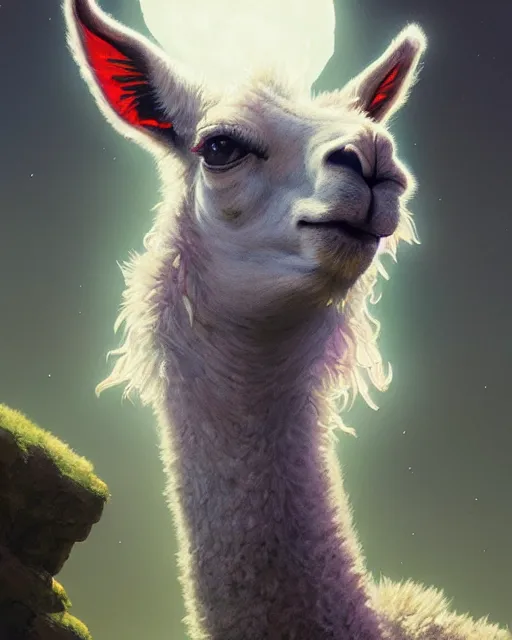 highly detailed vfx portrait of a ferocious llama, | Stable Diffusion ...