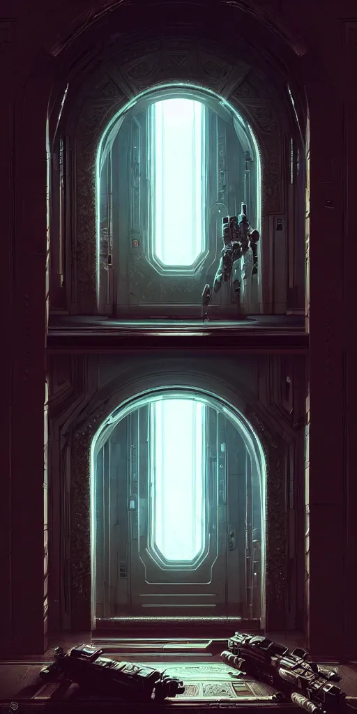 Sci-Fi Door Background