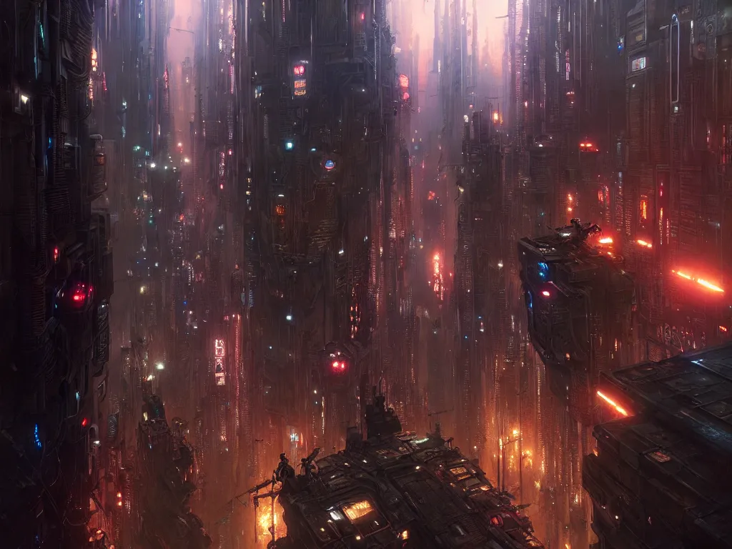 Image similar to cyberpunk city by night, fantasy, ultra realistic, concept art, intricate details, highly detailed by greg rutkowski, gaston bussiere, craig mullins, simon bisley, eddie mendoza