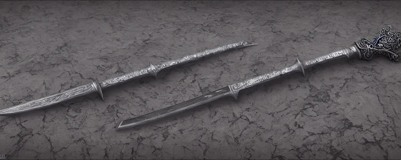 Image similar to basic steel sword, steel, sword, crystals, engravings, forged, blacksmith product design, jewelry, art by gerald brom, greg rutkowski and artgerm and james jean and zdzisław beksinski, 8 k, unreal engine, c 4 d