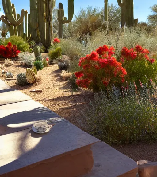 Image similar to desert bloom inside the patio