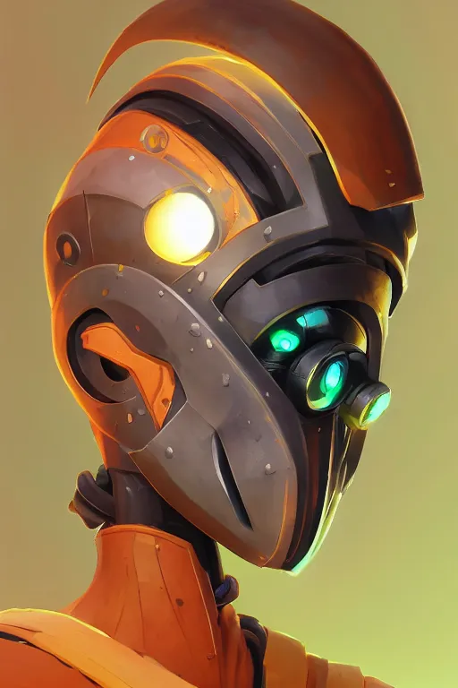 Image similar to epic mask helmet robot ninja portrait stylized as fornite style game design fanart by concept artist gervasio canda, behance hd by jesper ejsing, by rhads, makoto shinkai and lois van baarle, ilya kuvshinov, rossdraws global illumination radiating a glowing aura global illumination ray tracing hdr render in unreal engine 5