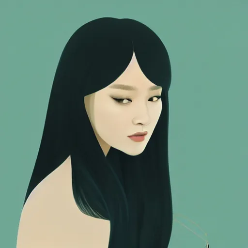 Image similar to photo of young woman by hsiao - ron cheng