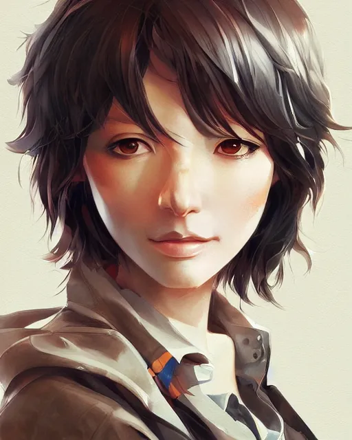 Image similar to hideo kojima, portrait shinkai makoto studio ghibli studio key hideaki anno sakimichan stanley artgerm lau rossdraws james jean marc simonetti elegant highly detailed digital painting artstation pixiv