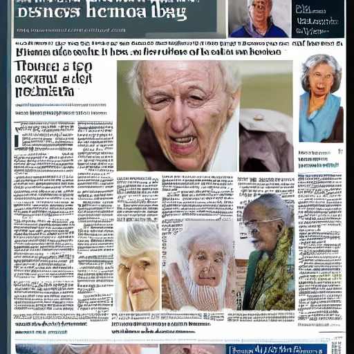 Prompt: Different stages of dementia through the eyes of the observer, 4-column layout, interesting composition