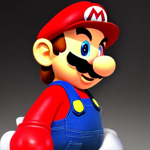 Prompt: Hyper realistic photo of Mario. Extremely detailed. Beautiful. 4K. Award winning