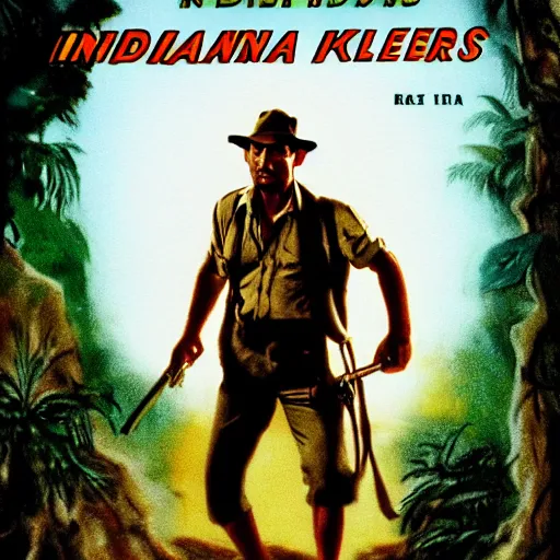 Image similar to indiana jones and the killer plant movie poster