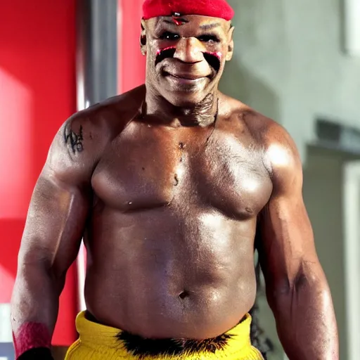 Prompt: mike tyson as papa shango