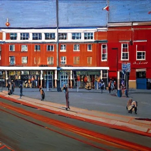 Image similar to Outside Brighton station painted by Wayne Thiebaud