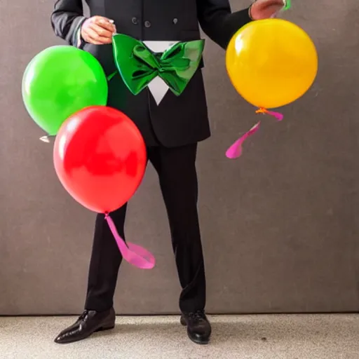 Image similar to photo of a french avocat with birthday balloons