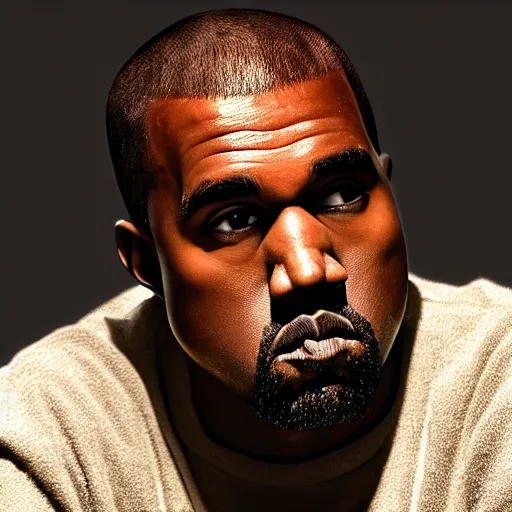 Image similar to Kanye West happy 4K quality super realistic